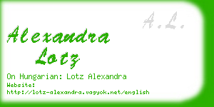 alexandra lotz business card